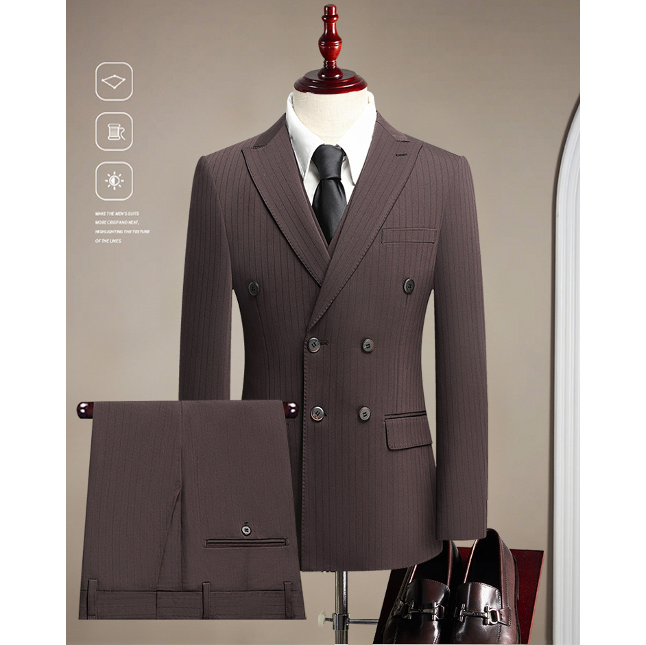 Slim Fit Coffee Brown Suit Set (1)