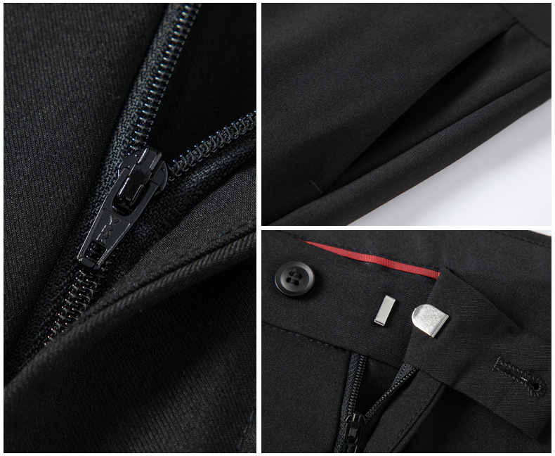 Spring Wrinkle Resistant Flat Front Dress Pants (1)