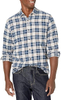 Mens Slim Fit Business Casual Flannel Shirt