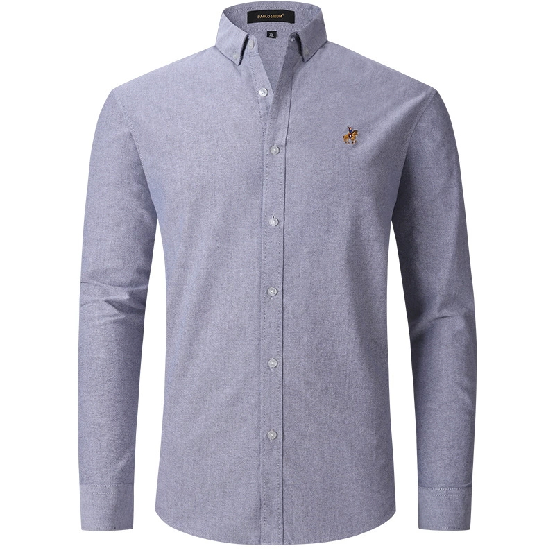 Mens Pure Cotton Oxford Business Casual Shirt