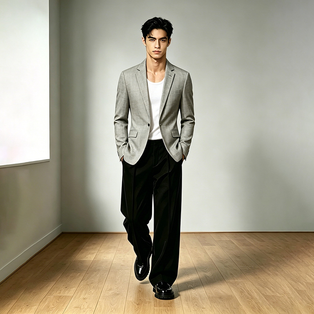 Mens Slim Fit Wrinkle Free Blazer