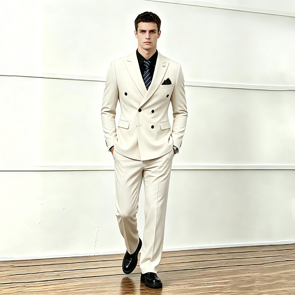 High Quality Mens Double Breasted Formal Suit