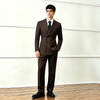 Slim Fit Coffee Brown Suit Set