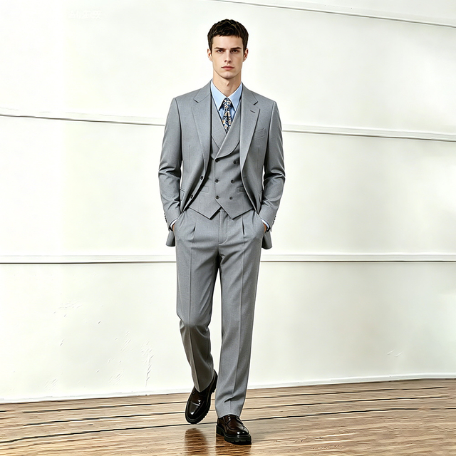 Premium Tailored Three Piece Mens Suit