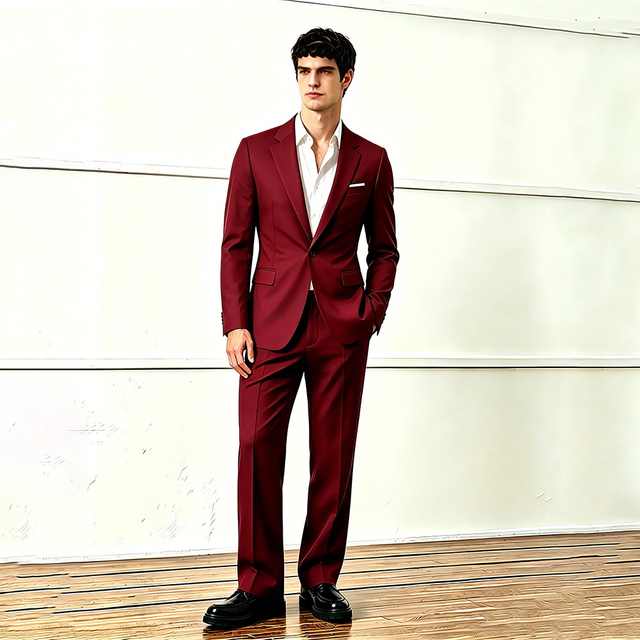Men's Slim-Fit Single-Breasted Casual Thickened Blazer