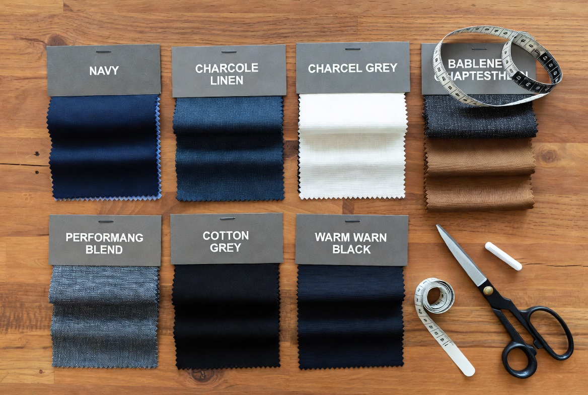 Business Suit Fabric And Color Board