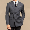 Men's High-Quality Double-Breasted Custom-Made Suit