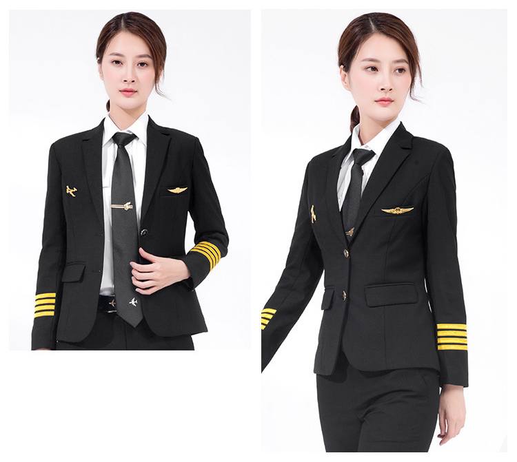 Womens Pilot Style Aviation Uniform Blazer (3)
