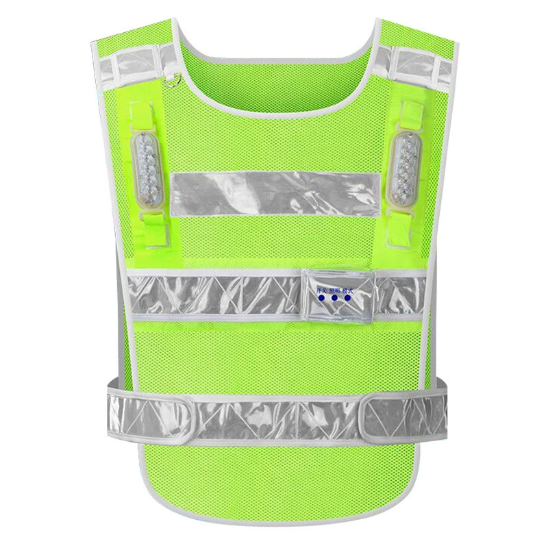 LED Flashing Reflective Patrol Safety Vest