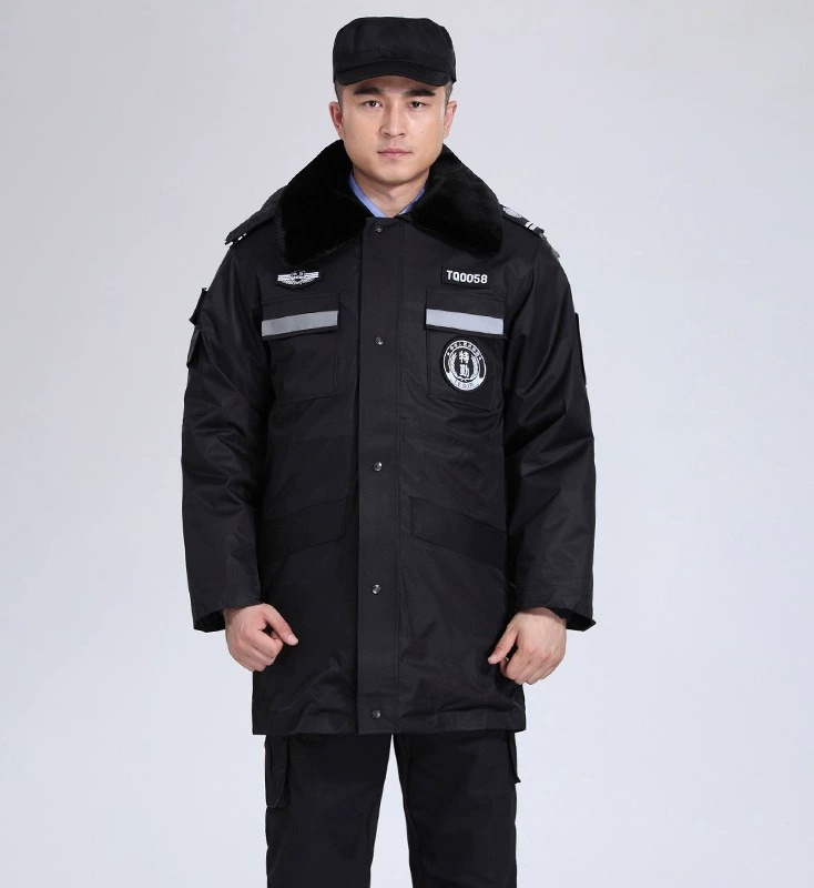Winter Waterproof Security Guard Thick Cotton Coat (2)