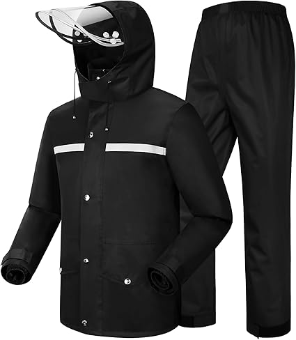 Unisex Reflective Waterproof Windproof Rain Suit (7)