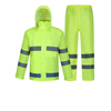 Fluorescent Yellow Waterproof Work Raincoat Set