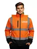 Warm Polar Fleece Construction Safety Jacket