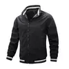 Mens Solid Casual Spring Autumn Jacket