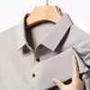 Mens Solid Lightweight Business Summer Polo Shirt