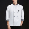 Color Blocked Long Sleeve Chef's Jacket