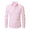 Mens Plus Size Solid Iron Free Dress Shirt
