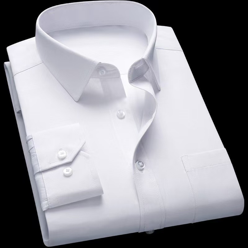 Mens Solid Crease Resistant Uniform Shirt (4)