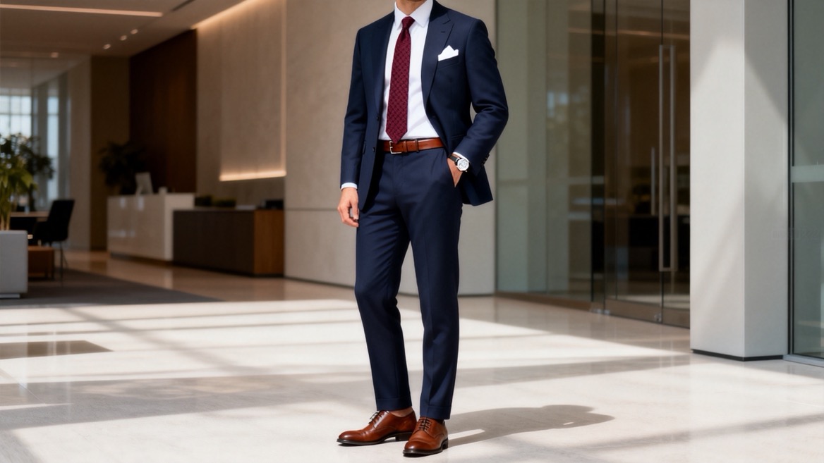Navy Suit Accessory Coordination Navy Suit Accessory Coordination