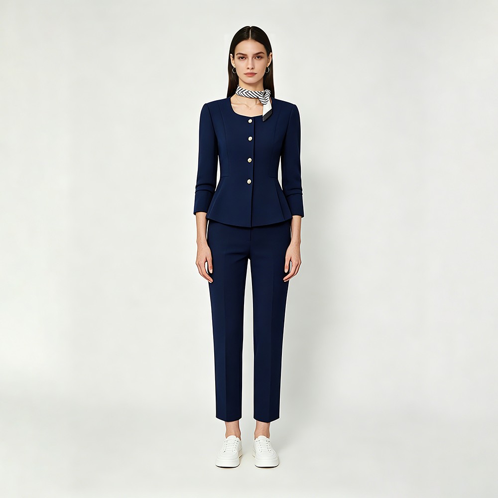 Flight Attendant Professional Fitted Suit Set