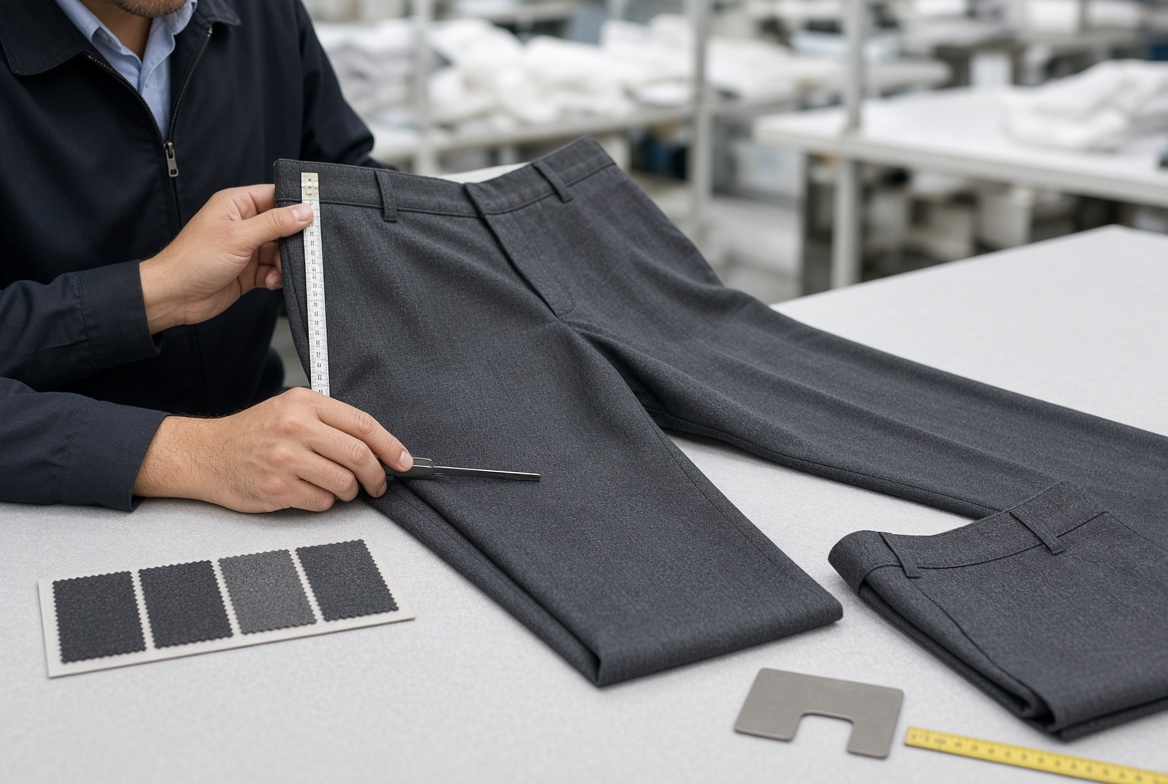 Business Pants Quality Inspection Process