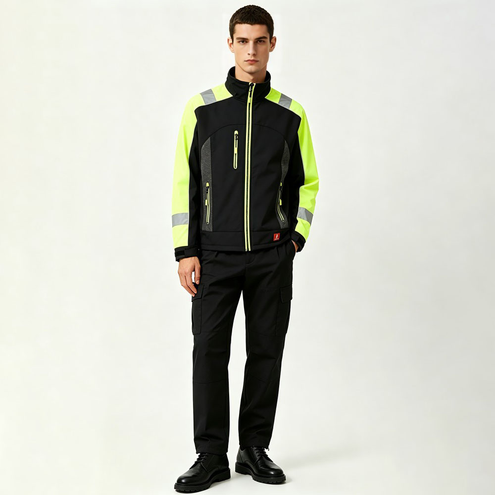 Winter Fleece Lined High Vis Safety Jacket