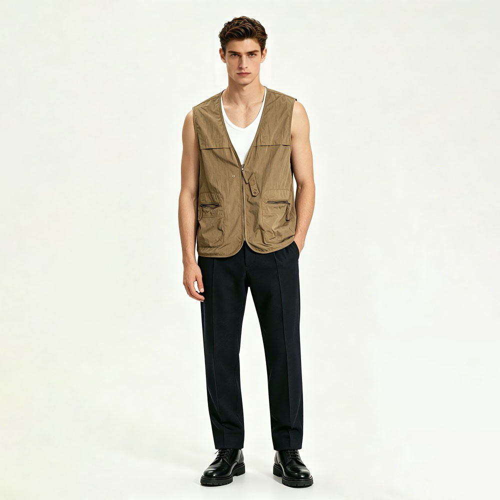 Mens Tactical Multi Pocket Outdoor Utility Vest