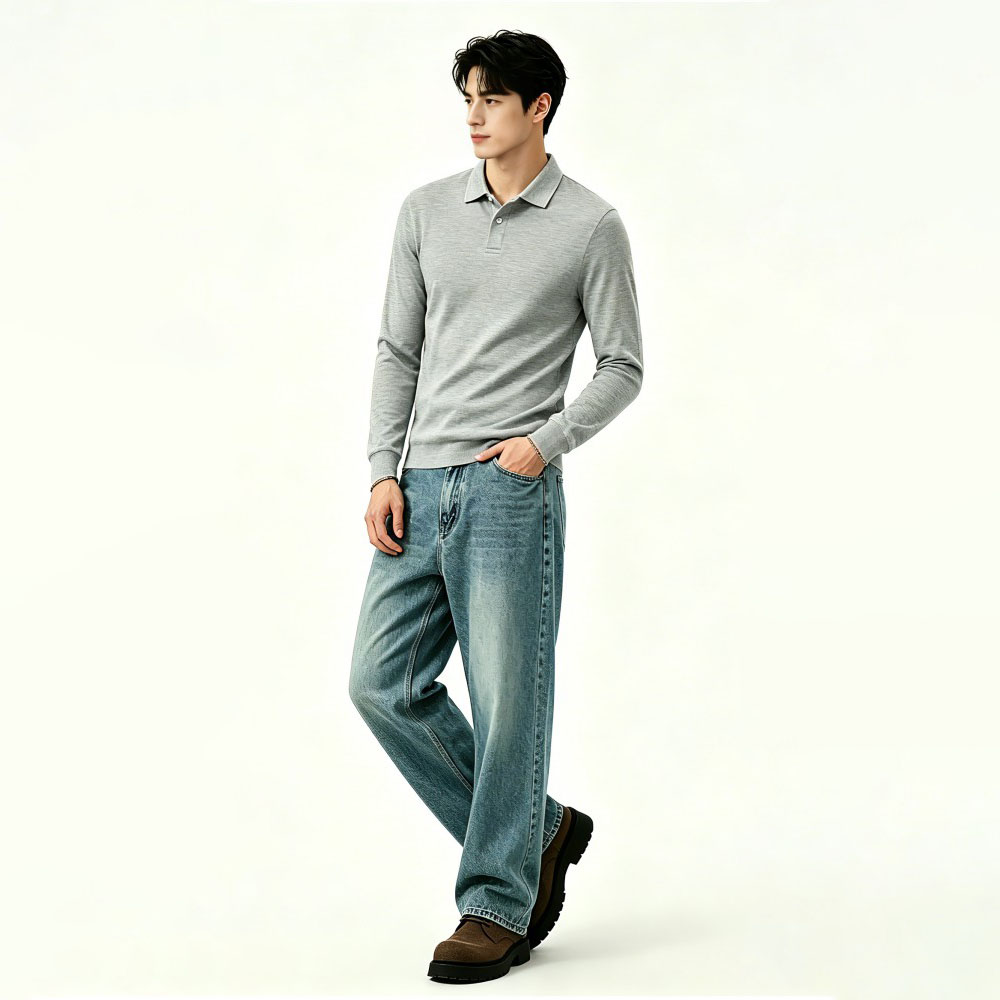 Long Sleeve Polo Shirt