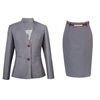 Womens Grey Slim Fit Cabin Crew Work Uniform