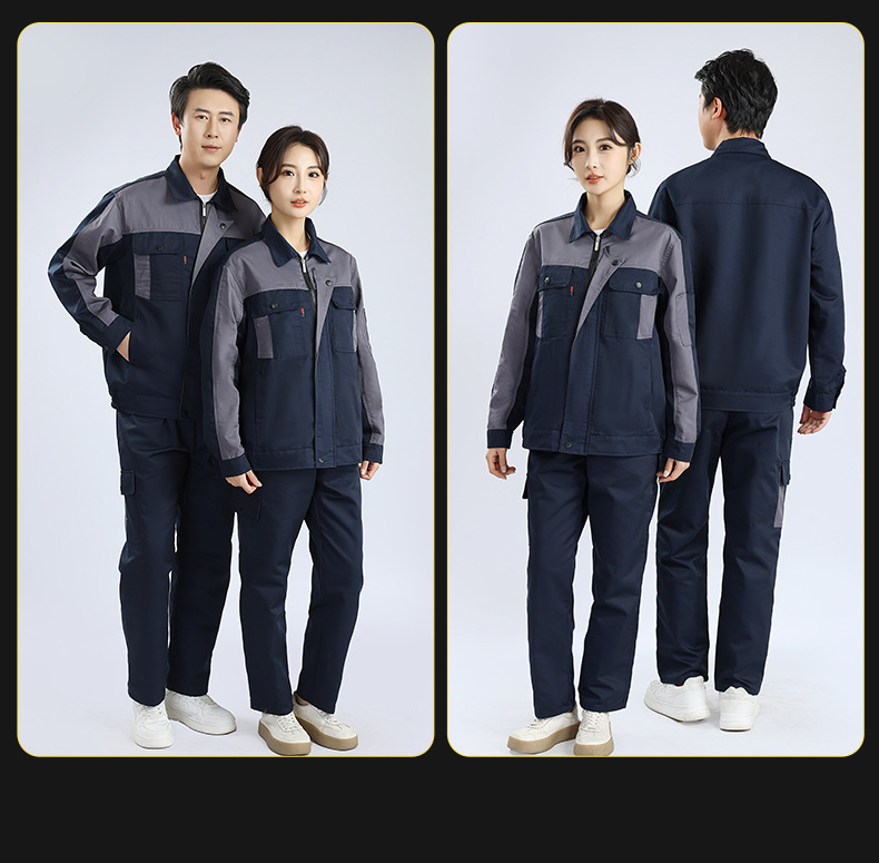 Poly-Cotton Long-Sleeve Workwear Set (1)