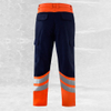 Orange Reflective Safety Workwear Set