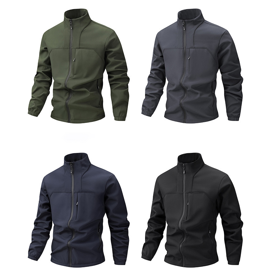 Relaxed Fit Stand Collar Jacket