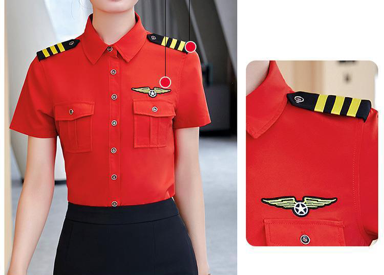 Summer Aviation Short-Sleeve Shirt Workwear (2)