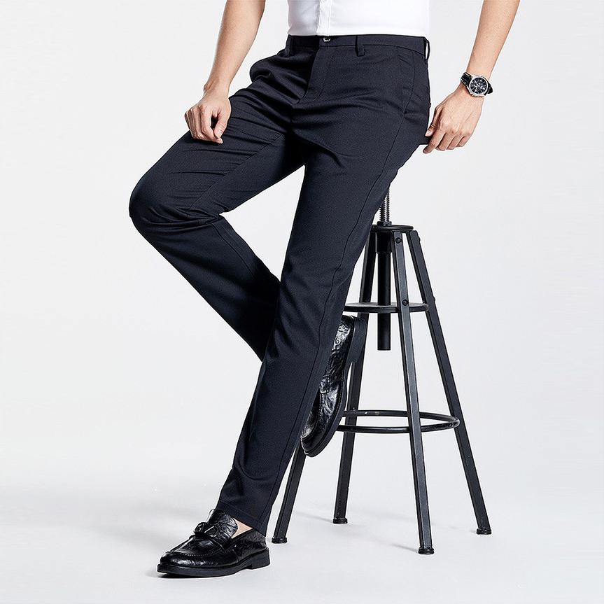 Slim-Fit Dress Trousers (1)