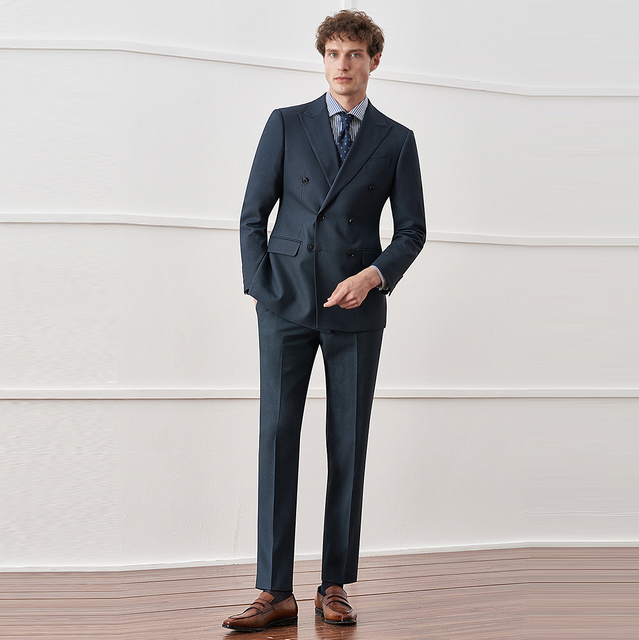 Men's Slim-Fit Casual Olive Green Blazer