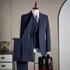 Premium Tailored Three Piece Mens Suit