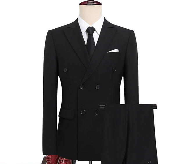 Classic Slim Fit Double Breasted Suit