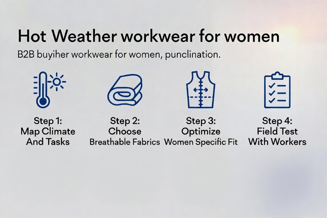 Hot Weather Workwear Buying Steps