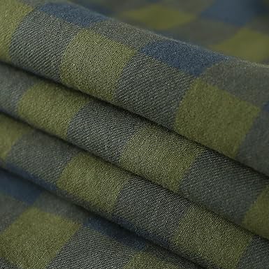 Checked Cotton Flannel Long Sleeve Shirt (7)