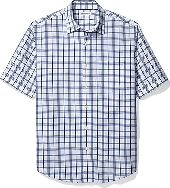 Classic Mens Short Sleeve Poplin Shirt Regular Fit (3)