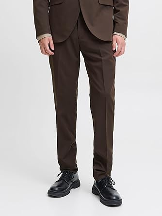 Mens Flat Front Dress Pants Formal Work Trousers (16)
