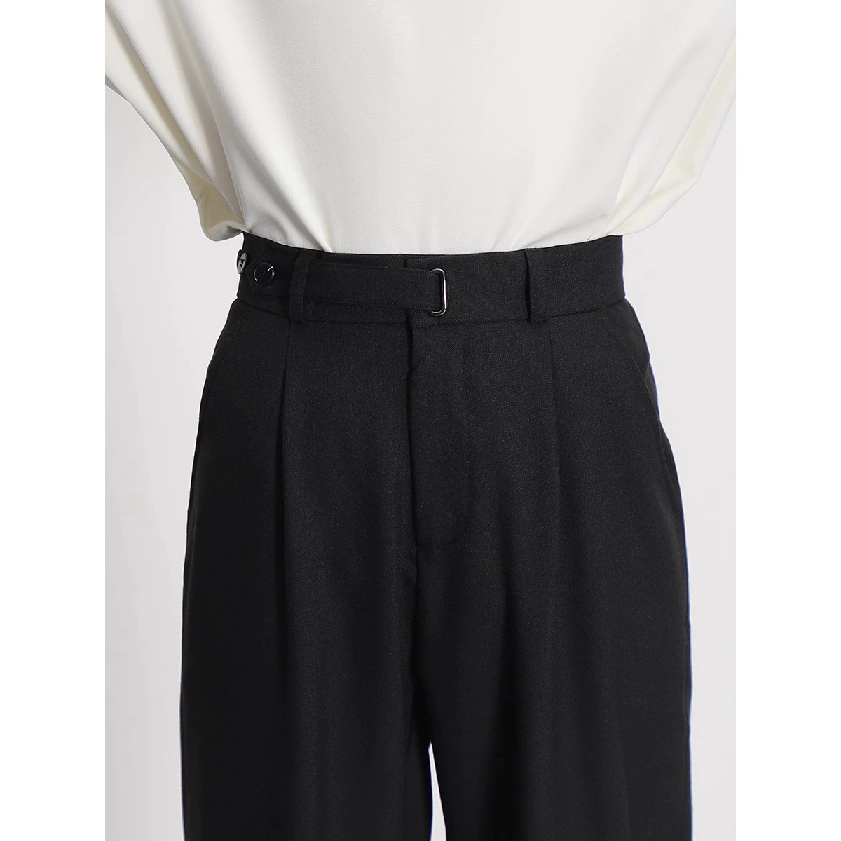 Premium Drape Pleated Retro Dress Pants