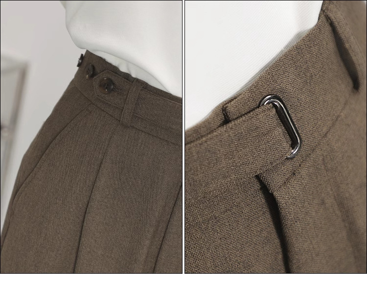 Premium Drape Pleated Retro Dress Pants (3)