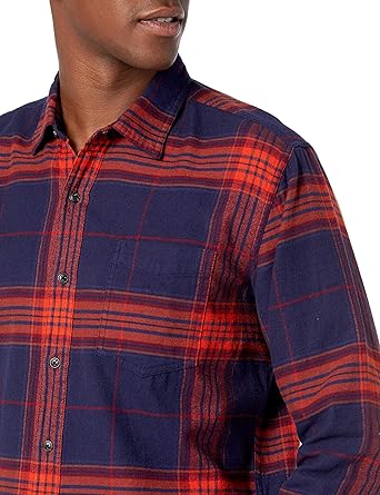Mens Slim Fit Business Casual Flannel Shirt (12)