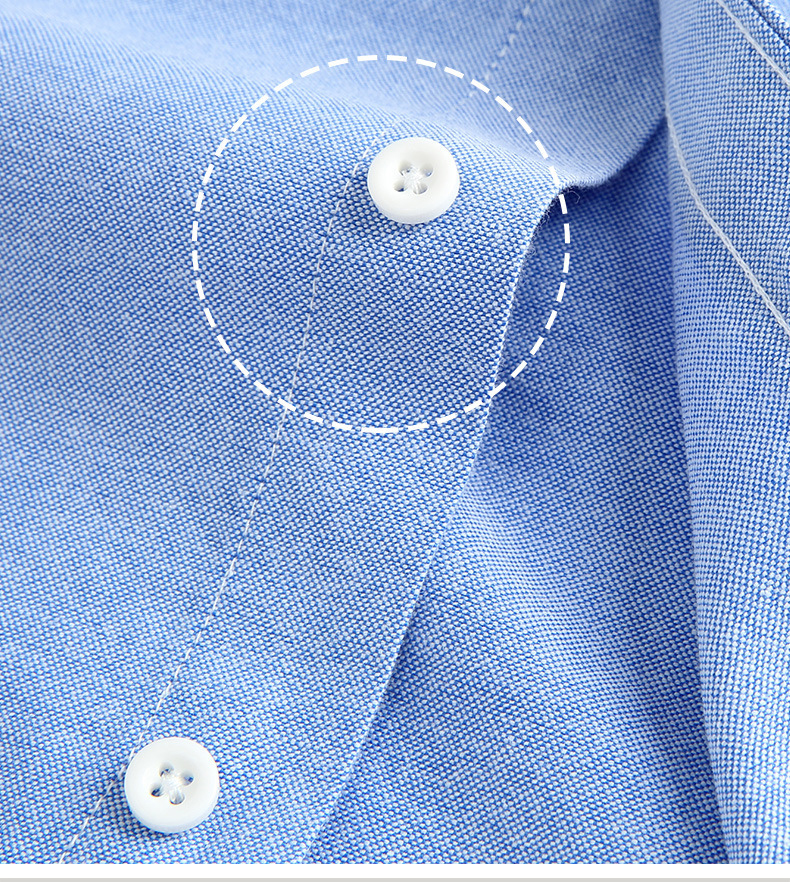 Mens Spring Autumn Cotton Oxford Casual Shirt (2)