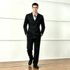 Mens Double Breasted Wedding Groom Suit