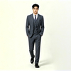Mens Plaid Business Suit