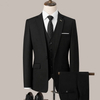 Men's Slim-Fit Business Formal Three-Piece Suit