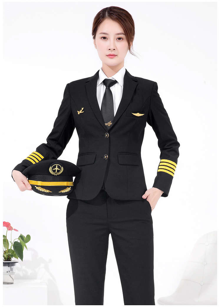 Womens Pilot Style Aviation Uniform Blazer (2)