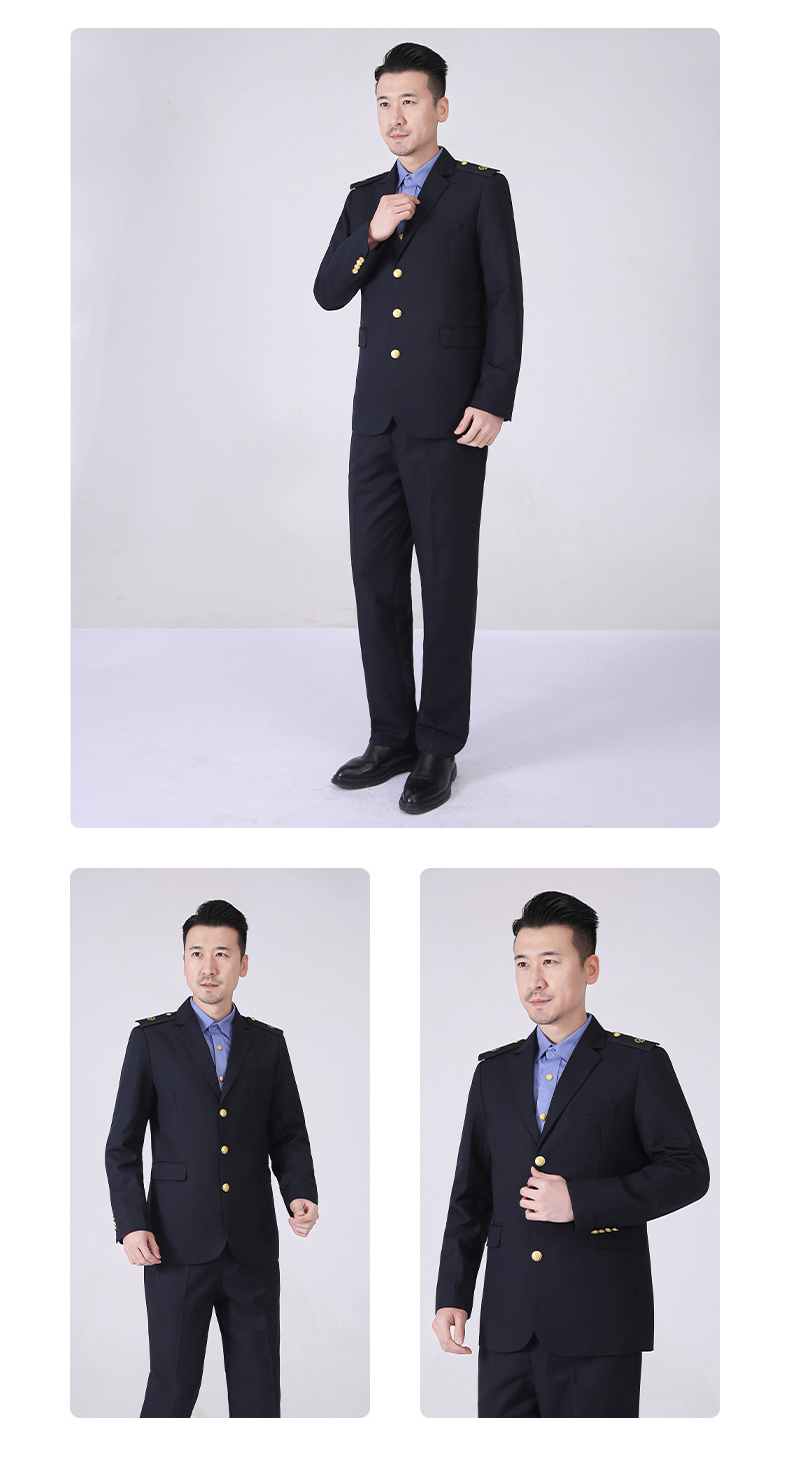 Spring Autumn Railway Transit Staff Suit Set (2)